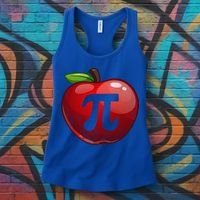 Apple Pi Day Great Gift Funny Math Nerd Pie Teacher 3 14 Gift Women's Tank Top thumb 3