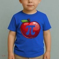 Apple Pi Day Great Gift Funny Math Nerd Pie Teacher 3 14 Gift Toddler T-Shirt thumb 2