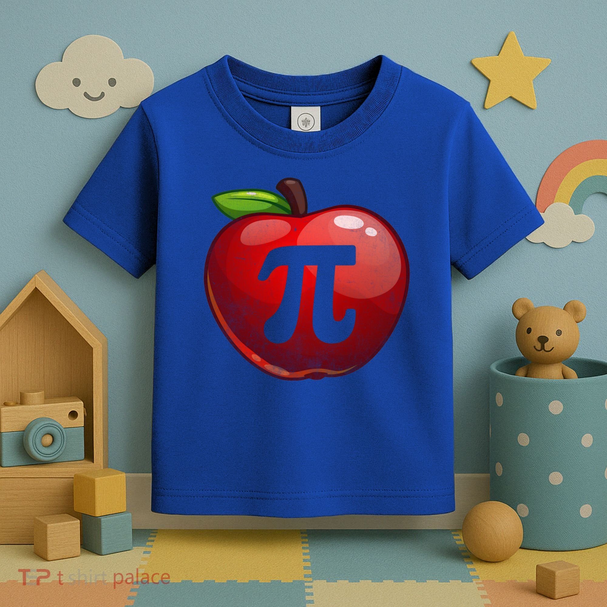 Apple Pi Day Great Gift Funny Math Nerd Pie Teacher 3 14 Gift Toddler T-Shirt