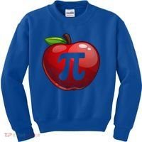 Apple Pi Day Great Gift Funny Math Nerd Pie Teacher 3 14 Gift Kids Sweatshirt thumb 0