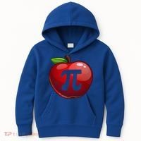 Apple Pi Day Great Gift Funny Math Nerd Pie Teacher 3 14 Gift Kids Hoodie thumb 0