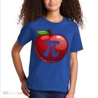Apple Pi Day Great Gift Funny Math Nerd Pie Teacher 3 14 Gift Kids T-Shirt thumb 2
