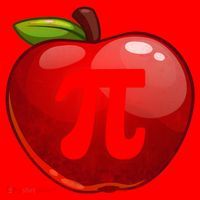 Apple Pi Day Great Gift Funny Math Nerd Pie Teacher 3 14 Gift Santa Hat thumb 1
