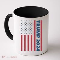 American President Donald Trump 2024 Flag US Election Coffee Mug thumb 0