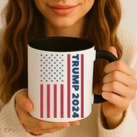 American President Donald Trump 2024 Flag US Election Coffee Mug thumb 3