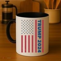 American President Donald Trump 2024 Flag US Election Coffee Mug thumb 4