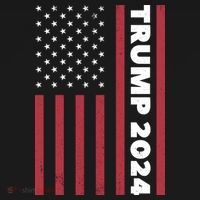 American President Donald Trump 2024 Flag US Election Ornament thumb 1