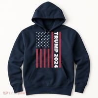 American President Donald Trump 2024 Flag US Election Hoodie thumb 0