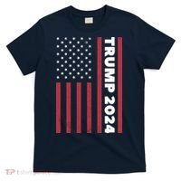American President Donald Trump 2024 Flag US Election T-Shirt thumb 0