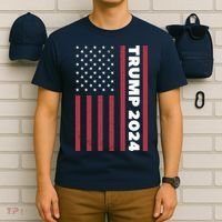 American President Donald Trump 2024 Flag US Election T-Shirt thumb 6
