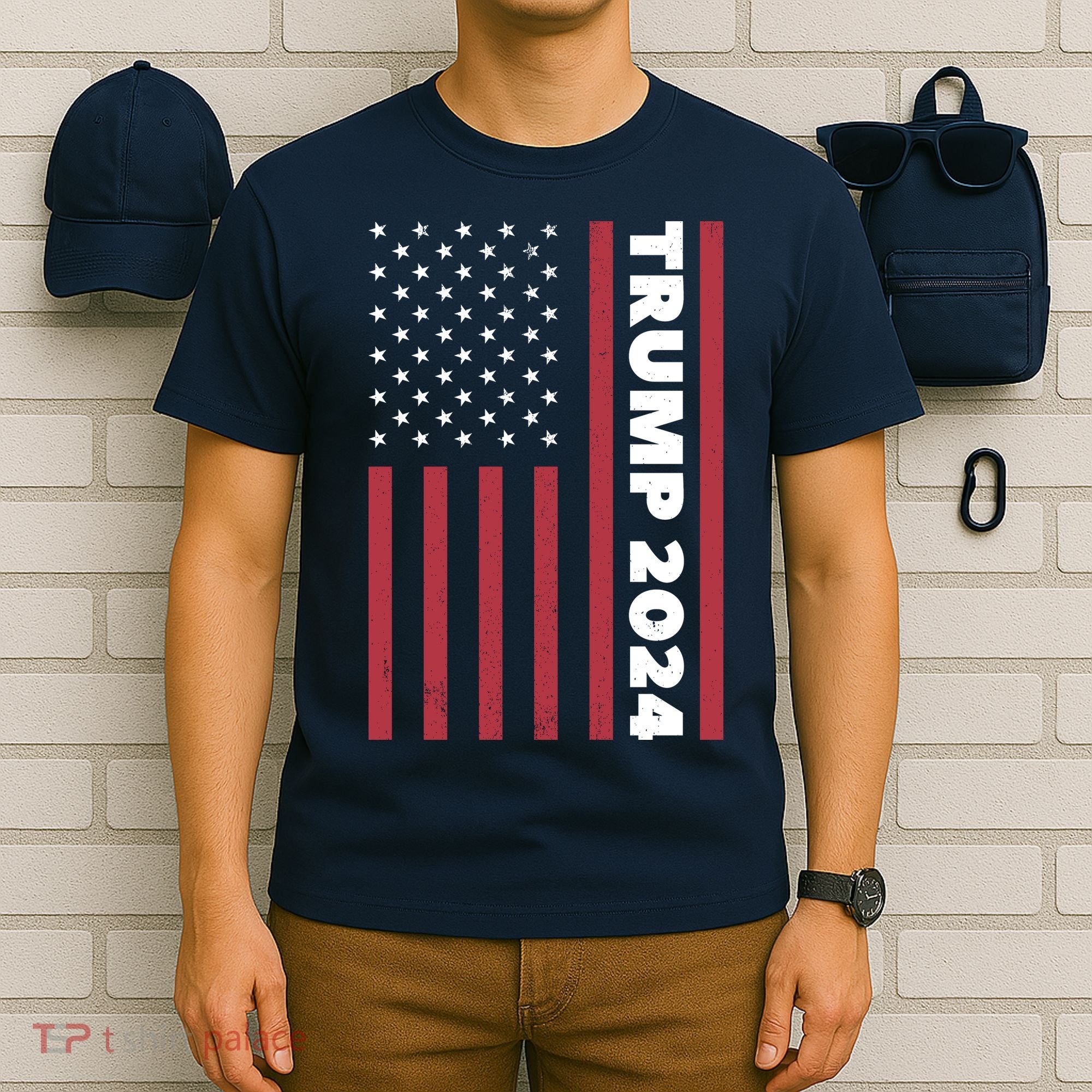 American President Donald Trump 2024 Flag US Election T-Shirt