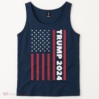American President Donald Trump 2024 Flag US Election Tank Top thumb 2
