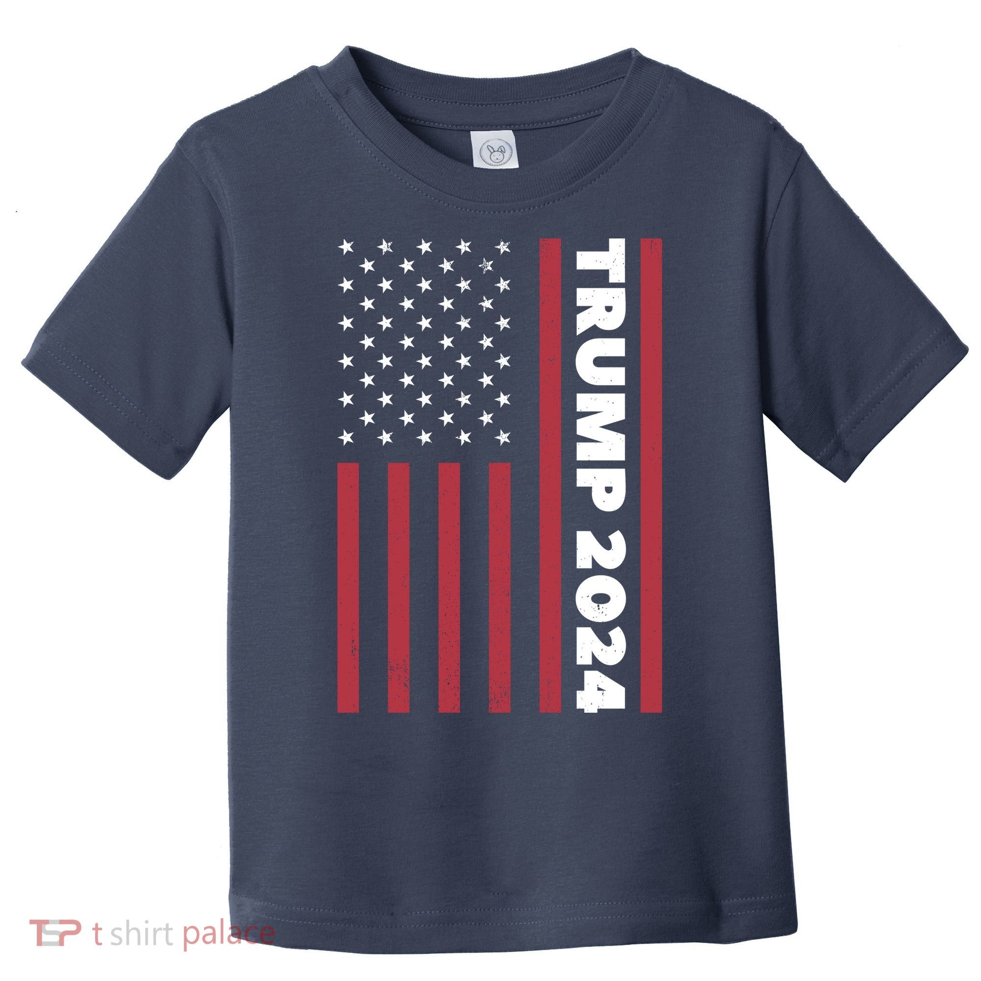 American President Donald Trump 2024 Flag US Election Toddler T-Shirt