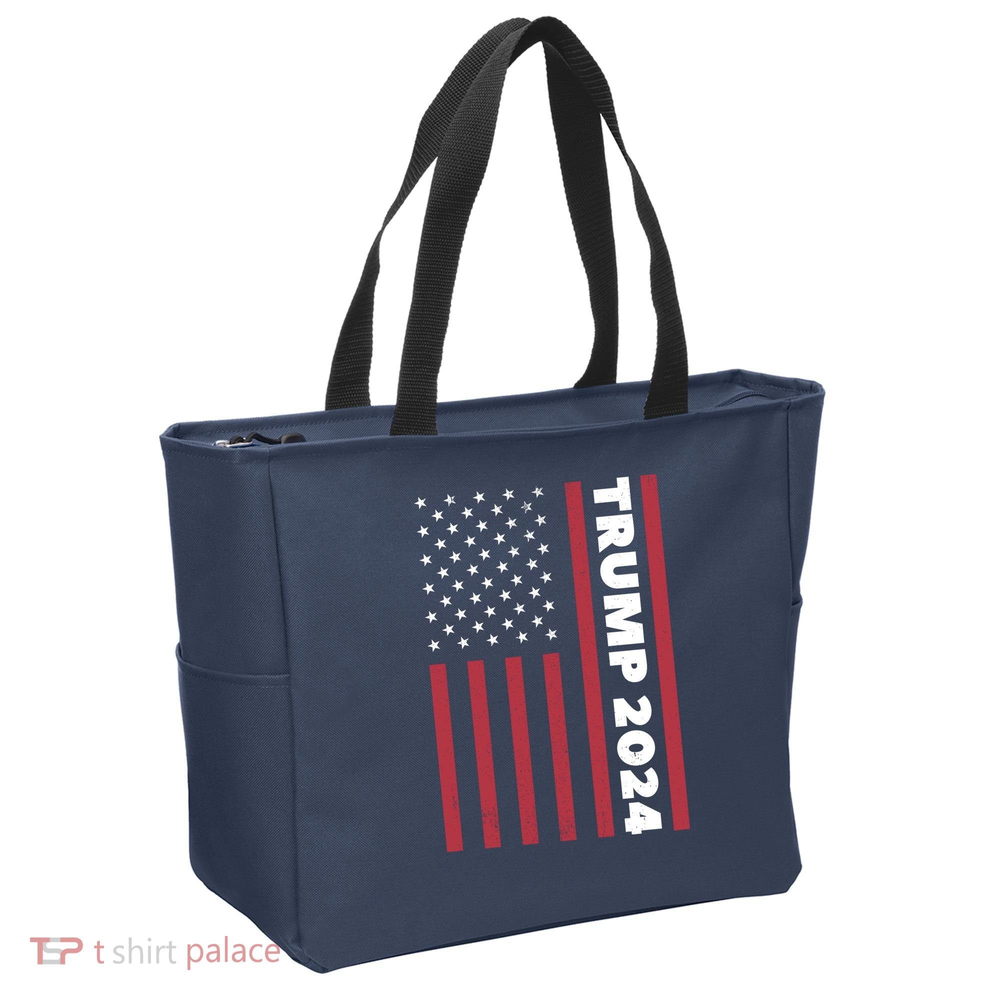 American President Donald Trump 2024 Flag US Election Tote Bag