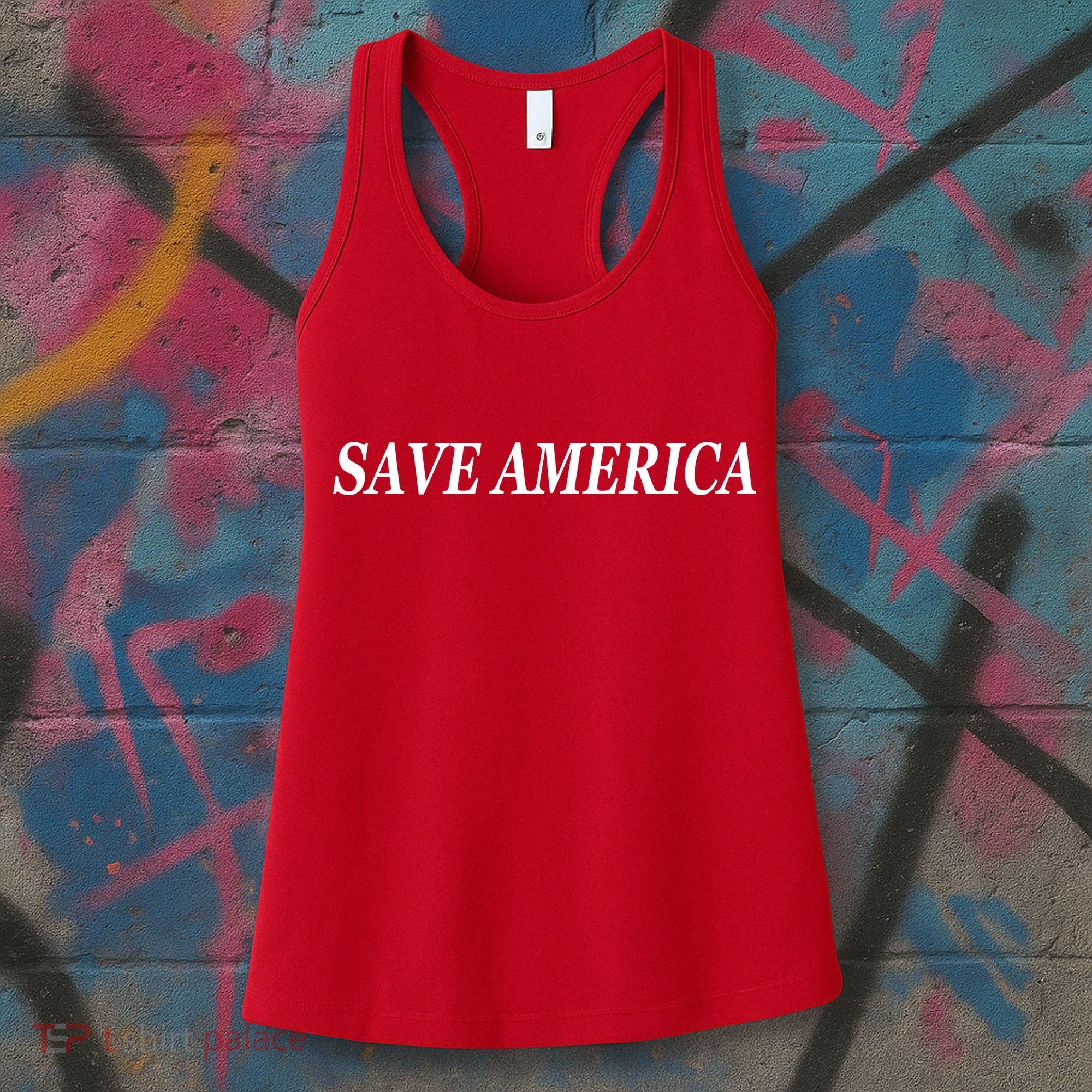 American President Donald Trump 2024 Save America US Election Women's Tank Top