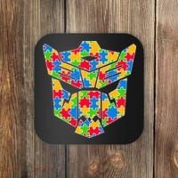 Autism Puzzle Dinobot Logo Coaster thumb 0