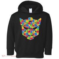 Autism Puzzle Dinobot Logo Toddler Hoodie thumb 0