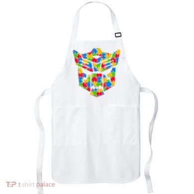 Autism Puzzle Dinobot Logo Apron