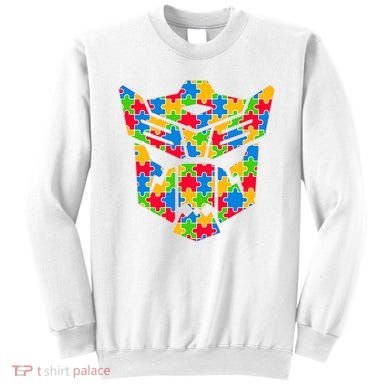 Autism Puzzle Dinobot Logo Sweatshirt