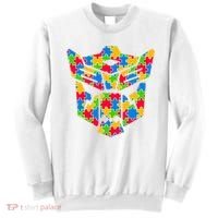 Autism Puzzle Dinobot Logo Sweatshirt thumb 0