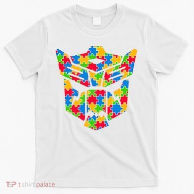 Autism Puzzle Dinobot Logo T-Shirt