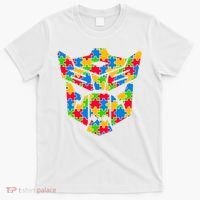Autism Puzzle Dinobot Logo T-Shirt thumb 0