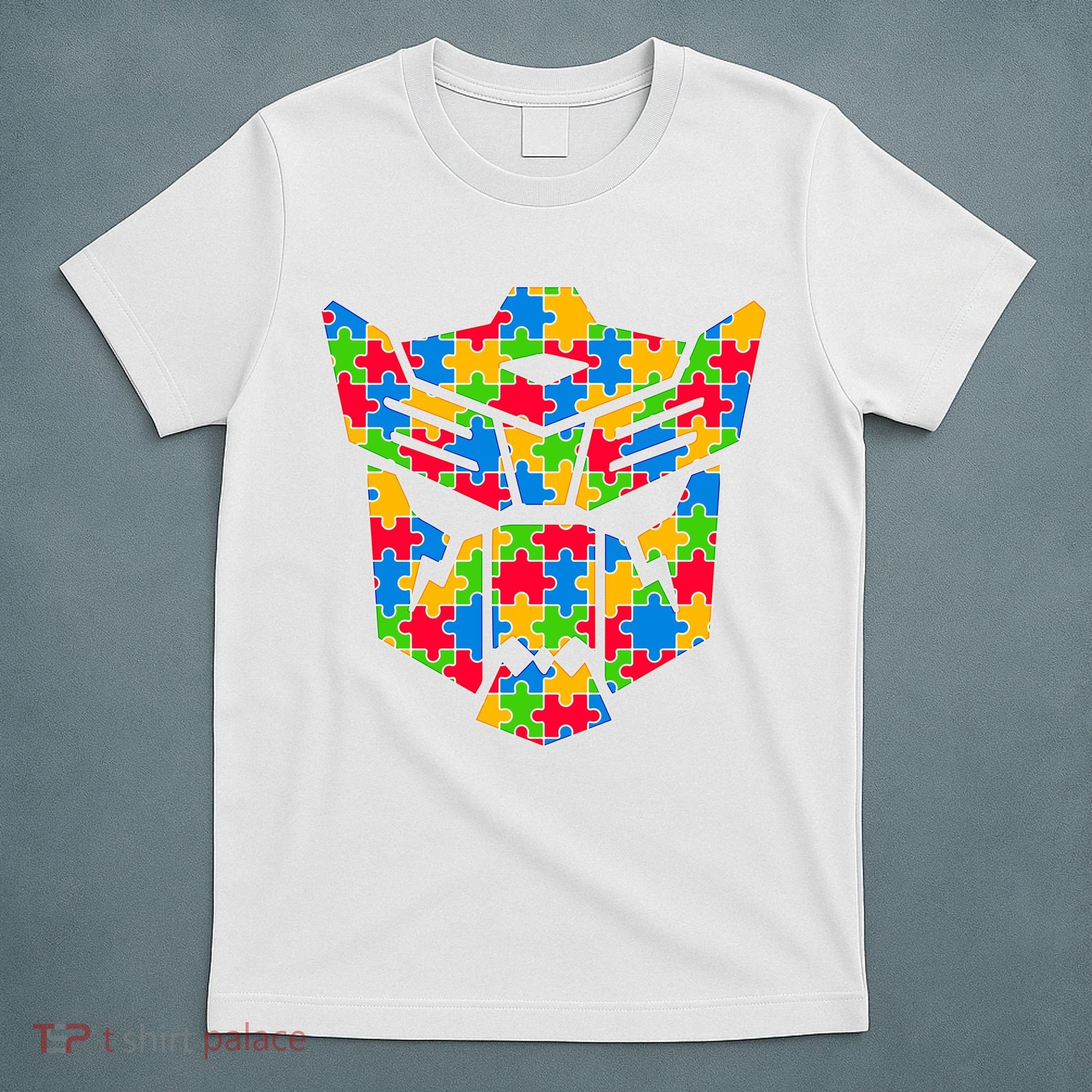 Autism Puzzle Dinobot Logo T-Shirt