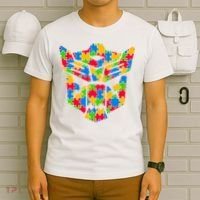 Autism Puzzle Dinobot Logo T-Shirt thumb 6