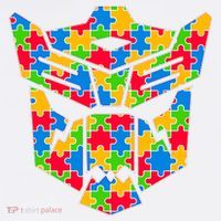 Autism Puzzle Dinobot Logo Bucket Hat thumb 4