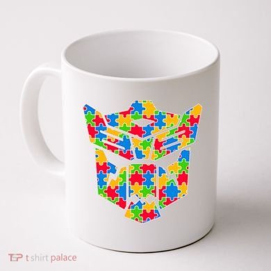 Autism Puzzle Dinobot Logo Coffee Mug