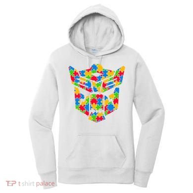 Autism Puzzle Dinobot Logo Women's Hoodie