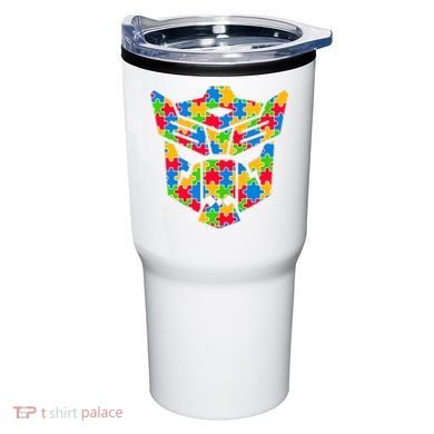 Autism Puzzle Dinobot Logo Tumbler