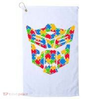 Autism Puzzle Dinobot Logo Golf Towel thumb 0