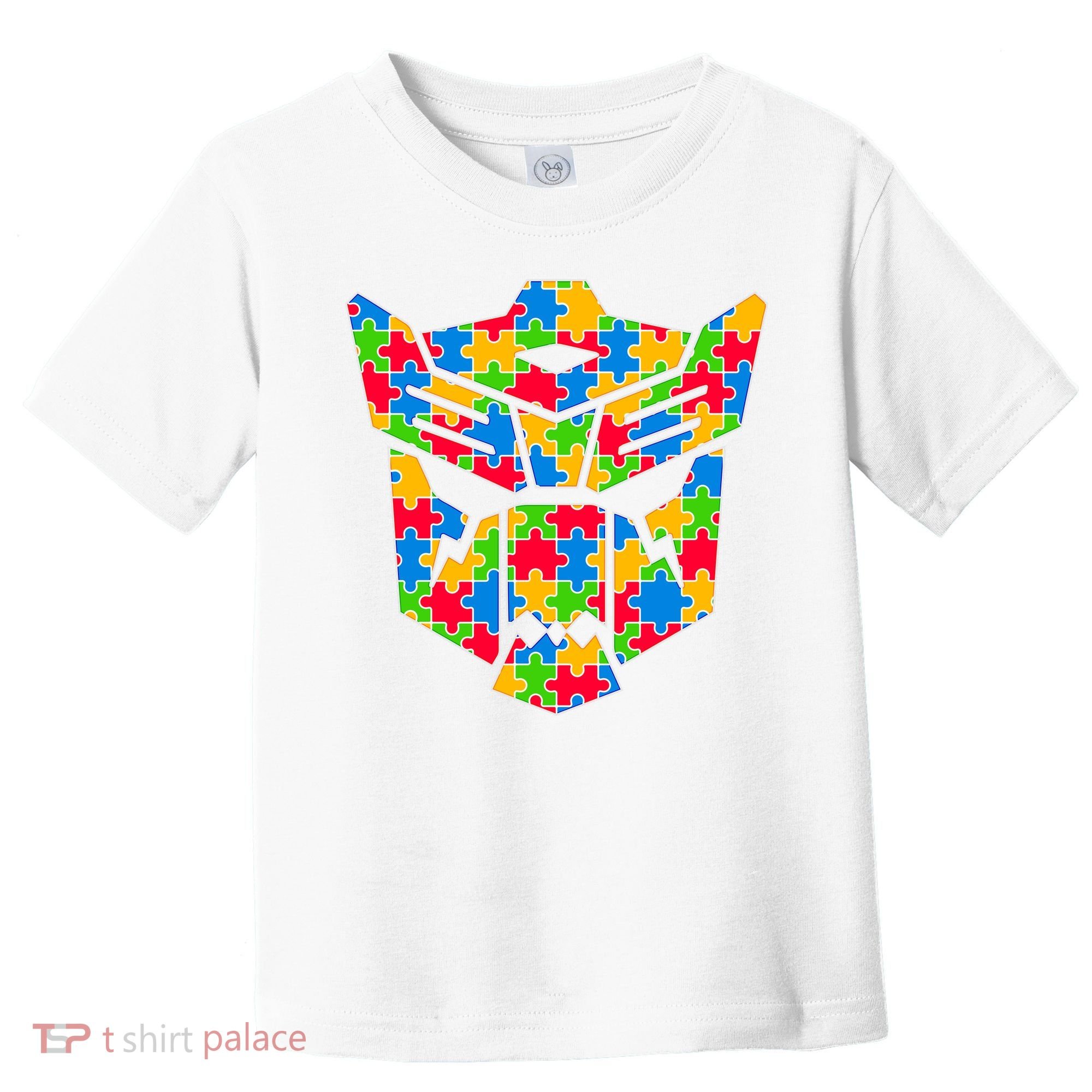 Autism Puzzle Dinobot Logo Toddler T-Shirt