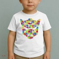 Autism Puzzle Dinobot Logo Toddler T-Shirt thumb 2