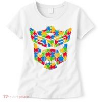 Autism Puzzle Dinobot Logo Women's T-Shirt thumb 0