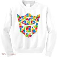 Autism Puzzle Dinobot Logo Kids Sweatshirt thumb 0