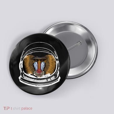 Ape Astronaut Button