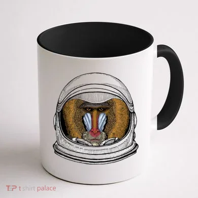 Ape Astronaut Coffee Mug back