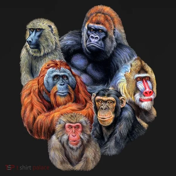 Ape Collage Doggie Tank