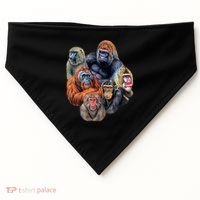 Ape Collage USA-Made Doggie Bandana thumb 0