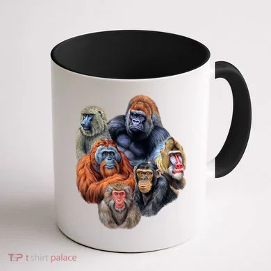 Ape Collage Coffee Mug back
