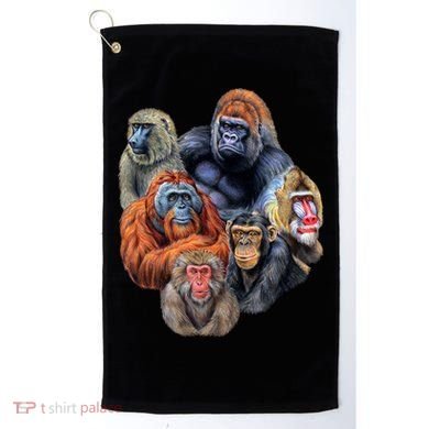 Ape Collage Golf Towel