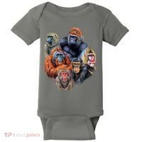 Ape Collage Baby Bodysuit thumb 0