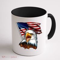 American Patriotic Eagle Flag Coffee Mug thumb 1