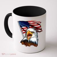 American Patriotic Eagle Flag Coffee Mug thumb 0