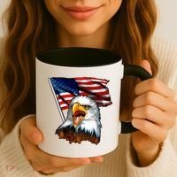 American Patriotic Eagle Flag Coffee Mug thumb 3
