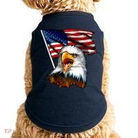 American Patriotic Eagle Flag Doggie Tank thumb 0