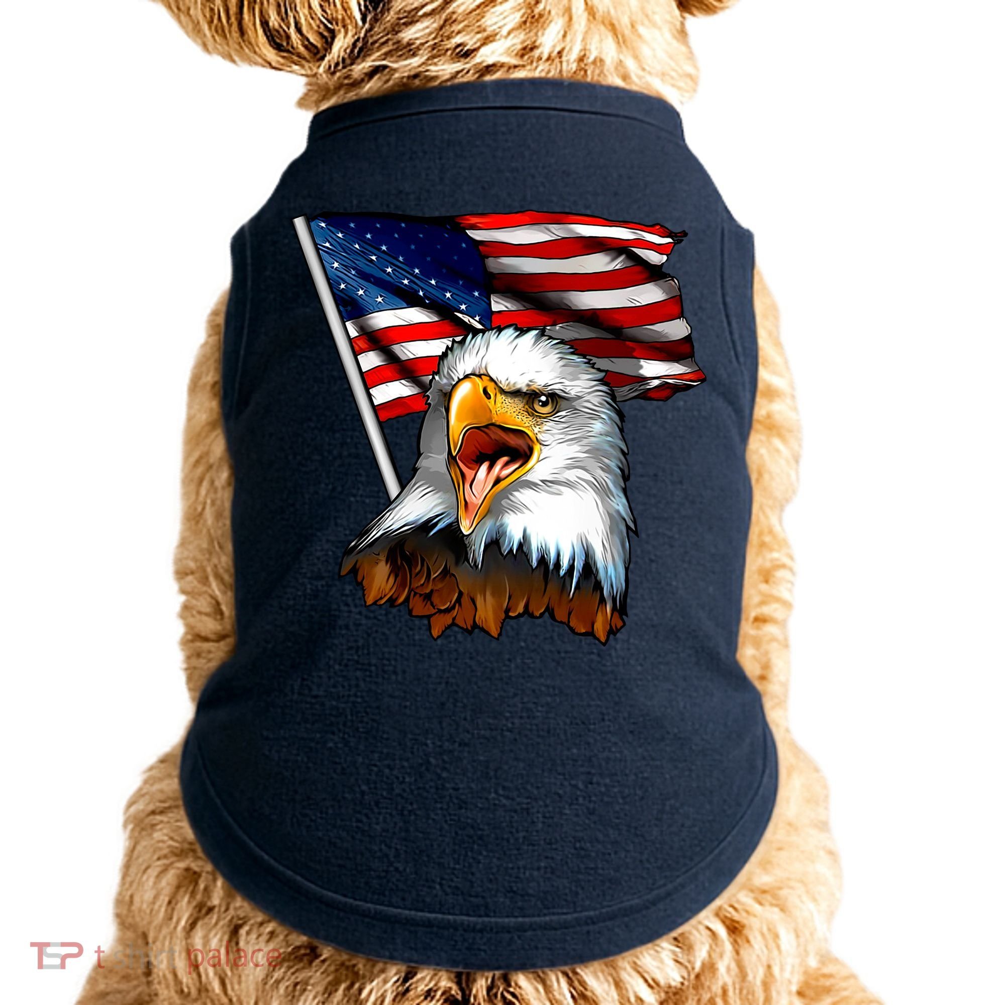 American Patriotic Eagle Flag Doggie Tank