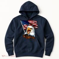 American Patriotic Eagle Flag Hoodie thumb 0